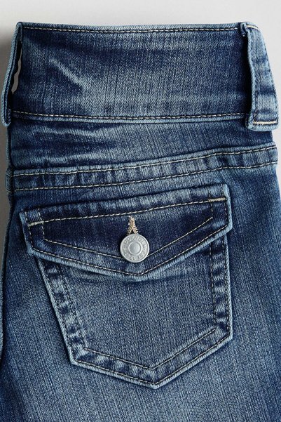 H&M بنطال جينز بقصّة واسعة عند الساق