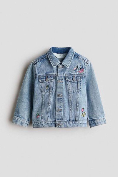 H&M سترة جينز مطبوعة