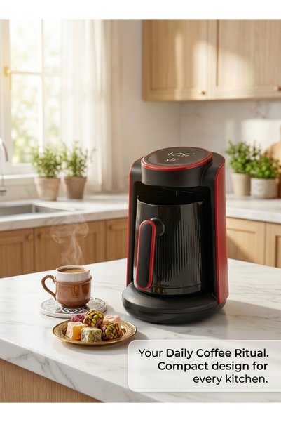 LAC Electric Turkish Coffee Maker, Compact One Touch Automatic Arabic Coffee ...