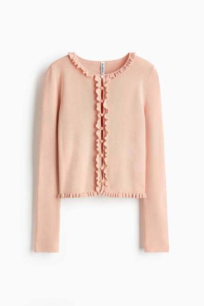 H&M كارديجان مزين بالكشكشة