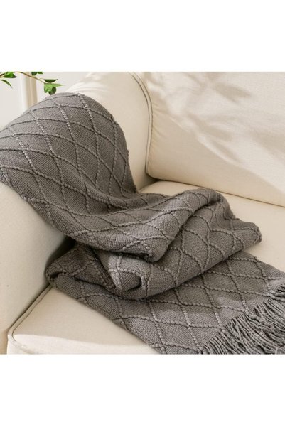 Generic Knitted Throw Blankets for Couch and Bed,Soft Cozy Knit Blanket with ...