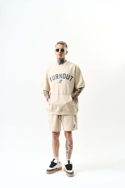 Respire Compleu Bărbați Set Tricou Hanorac Mânecă Scurtă și Pantaloni Scurți ...