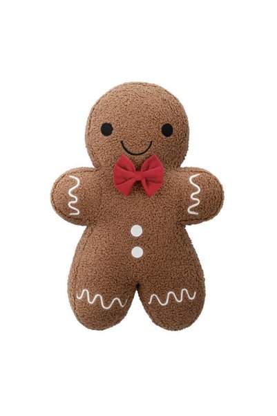 Karo Perna decorativa de Craciun, ginger boy, model om de turta dulce, bej, 3...