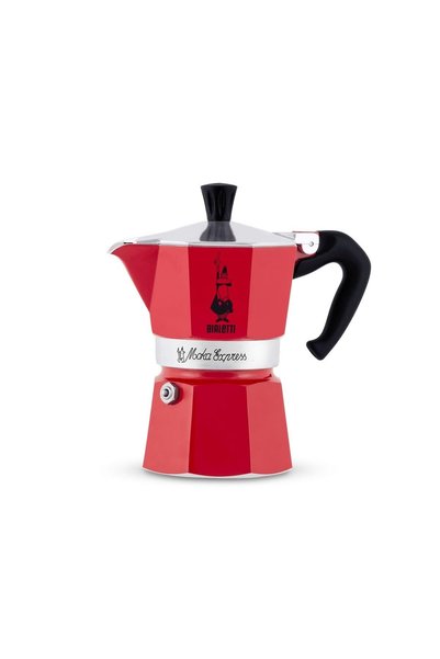 Bialetti 0004943 Express Espresso Kahve Pişiricisi 6 Kişilik Rossa, Kırmızı