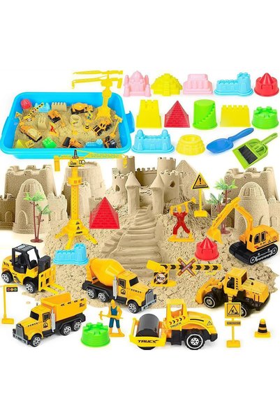 Soofam Kids Magic Sand Art Kit, Sensory Bin for Girl Kid Toy, Play Sand Art w...