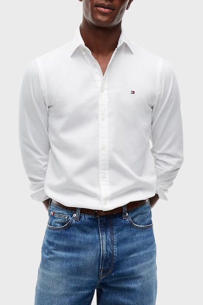 Tommy Hilfiger Slim Fit Düğmeli Yaka Gömlek Erkek GÖMLEK MW0MW44570 YBR
