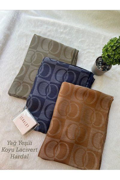 shalby Hijab Cotton Soft Textured New Big Loop Pattern Jacquard Shawl Set of ...