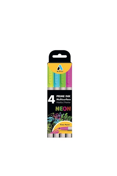 Adel Prime Ink Multisurface 4 Pack Neon
