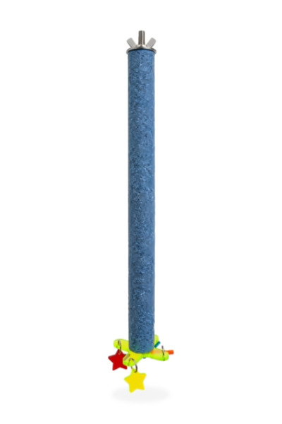 Generic Brand Sand Perch for Birds - with Star Charms, 30 cm, Blue