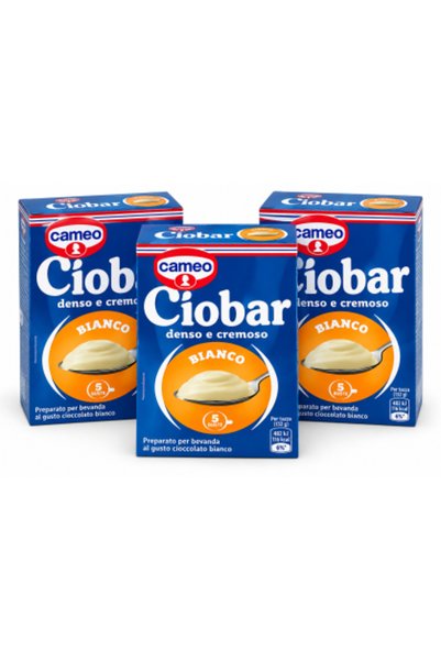 Cameo Set 3 x Ciobar Bianco – Ciocolată albă fierbinte, densă și cremoasă, 315 g