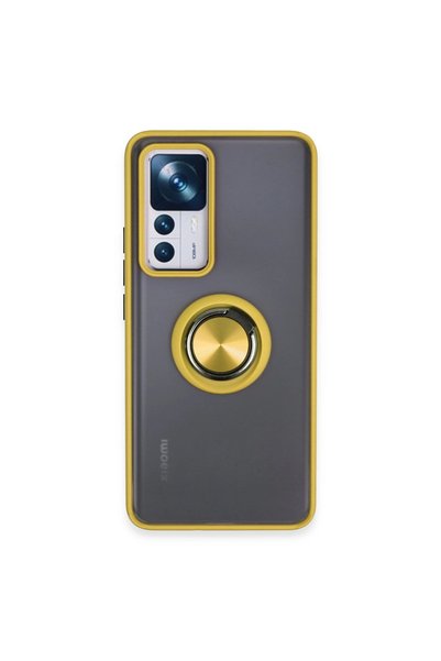 ArkhenX غطاء سيليكون مونتريال لـ Xiaomi Mi 12t Pro مع حلقة - أصفر