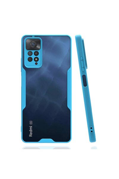 ArkhenX حافظة هاتف Xiaomi Redmi Note 11 Pro من السيليكون البلاتيني - أزرق