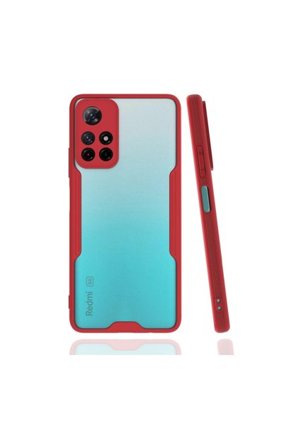ArkhenX حافظة هاتف Xiaomi Redmi Note 11t من السيليكون البلاتيني - أحمر