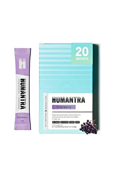 Humantra Elderberry Electrolyte Hydration Sticks 90g 20s