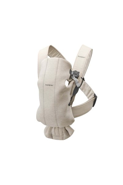 BabyBjörn Kanguru Mini 3D Jersey Light Beige + Mama Önlüğü Hediyeli