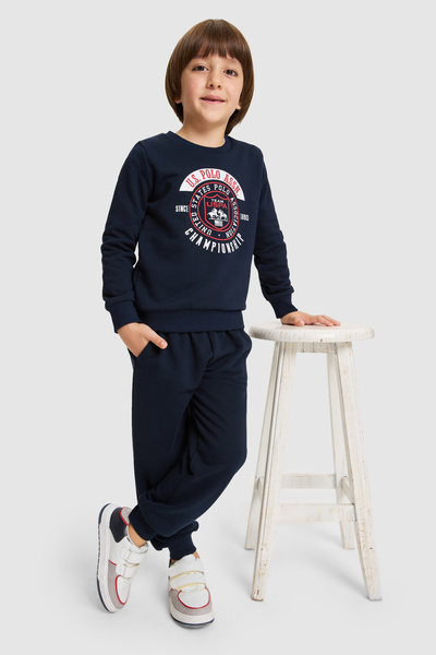 U.S. Polo Assn. Boy's Navy Blue Pajama Set 50334123-Vr033