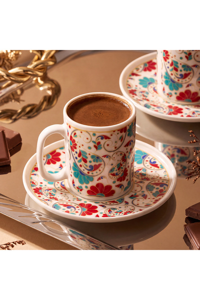 Aryıldız Elis 12 Parça 6 Kişilik Kahve Fincan Takımı 90 ml