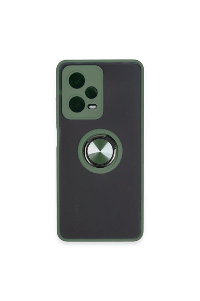 ArkhenX غطاء سيليكون مونتريال لـ Xiaomi Redmi Note 12 5g مع حلقة - أخضر