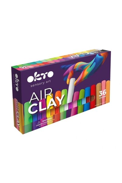 Generic Brand Set de modelaj OKTO Air Clay, 36 culori, 216 g, 3 ani+