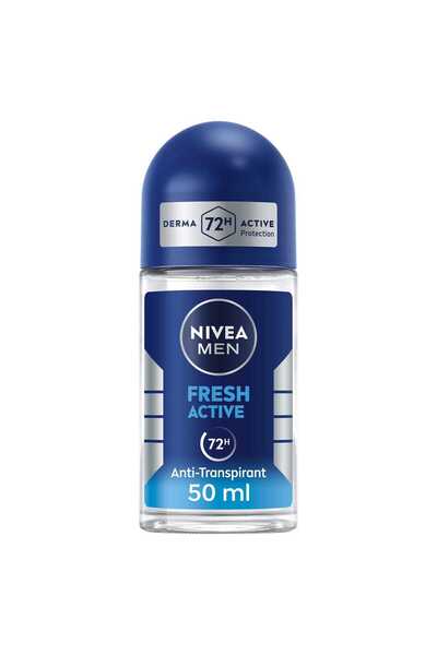 Nivea Men مزيل عرق فريش أكتيف مضاد للبكتيريا، 72H Active، 50 مل
