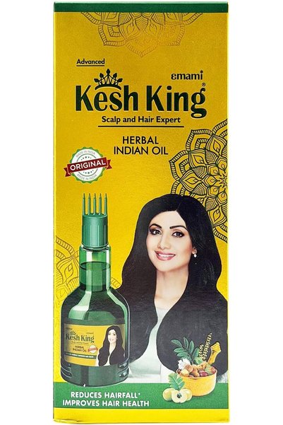 kesh king زيت الشعر العشبي بلس من إيمامي، يقلل من تساقط الشعر ويصلح تقصف الأط...
