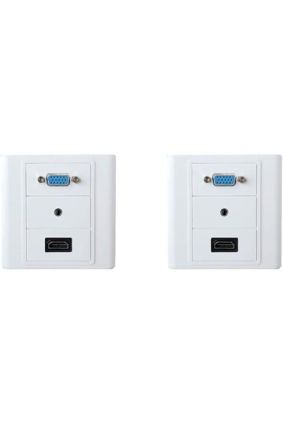 Taimi Electro Wolf HDMI/VGA/AUX Modular Wall Socket - Multi-Function Face Pla...