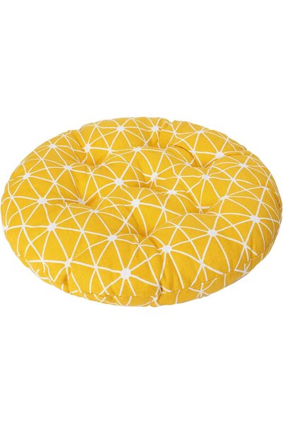 Noonedibs Pernă rotundă pentru scaun bistro de 15 inch, pernă decorativă pent...