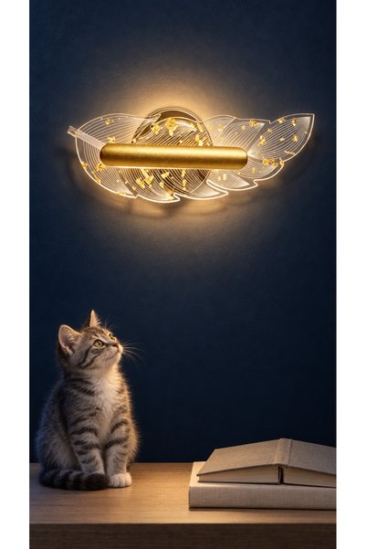Vivido Home Pera Altın Varaklı Aplik