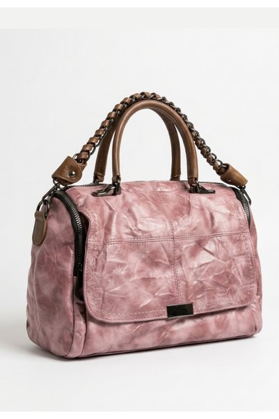 ich1one Kupa Pink Skin Shoulder and Hand Bag
