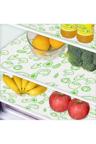 Generic 6pcs Non-Slip Refrigerator Liners, Strong Absorbent Fridge Bin Liners...