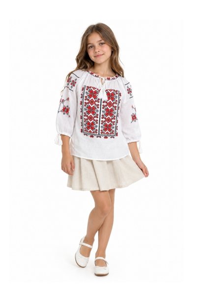 rody's forever Момичешка блуза 260 бял/червен