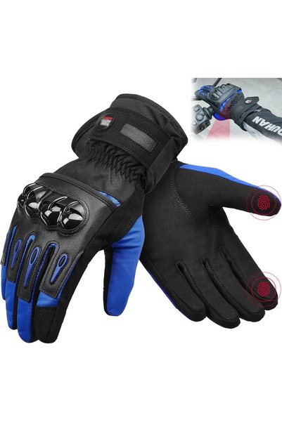 Generic Winter Motorcycle Gloves for Men – Rainproof, Touchscreen-Enabled, Wa...
