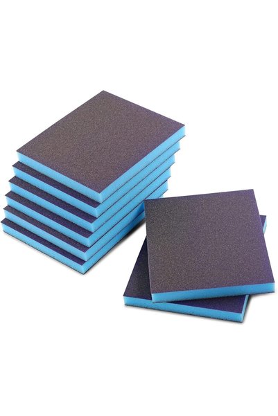 Generic 8 Pack 180 Grit Sanding Sponge, Washable Reusable Wet and Dry Sanding...