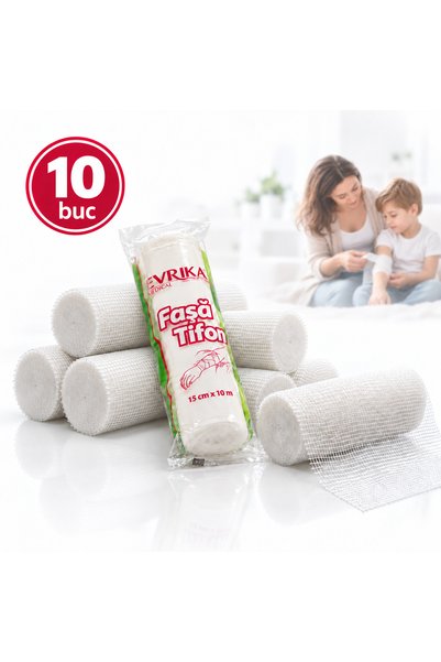 EVRIKA QUALITY Set 10 Fese tifon Evrika® Quality 15 cm x 10 m, Fasa bumbac, F...