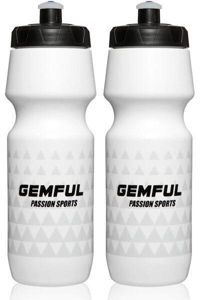 Generic Bike Water Bottles 2 Pack BPA Free Sports Squeeze Bottle 750ml