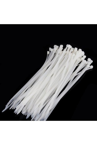 Generic 100 قطعة من روابط الكابلات عالية التحمل مقاس 368 × 4.8 مم، روابط كابل...