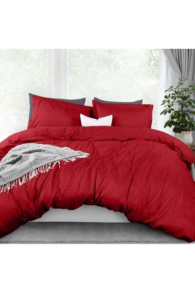 Generic Brand OSBED Luxury 3 Piece Duvet Cover Set - Red, 225 x 225cm