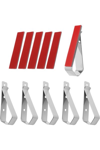 Generic 6PCS 2-in-1 Garage Door Opener Clip, Stainless Steel Sun Visor Clips ...