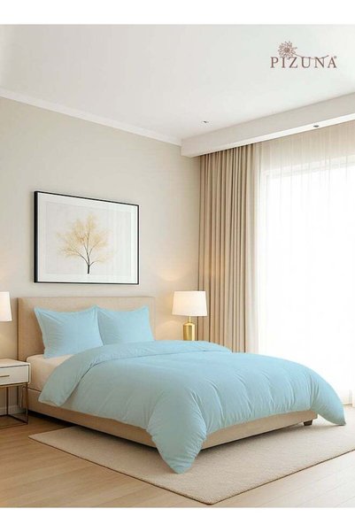 Generic Brand PIZUNA Pure Combed Cotton Duvet Cover Queen Size 220x230 cm, Ba...