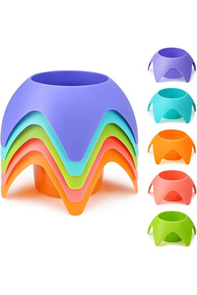 Generic حاملات أكواب للشاطئ، مجموعة من 5 قطع، حاملات مشروبات للشاطئ والنزهات ...