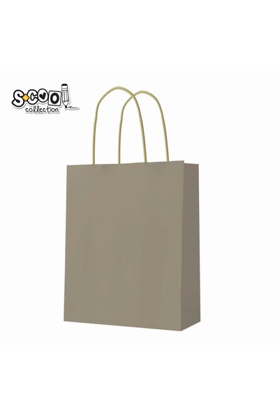 S COOL Set de 12 pungi de hârtie craft, 26x32x12 cm, 150 g - S-COOL