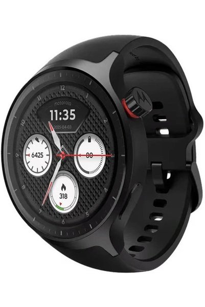 Motorola MOTO WATCH XT2547-2 47mm Ηφαιστειακή Στάχτη/Σιλικόνη (Μαύρο) ΕΕ