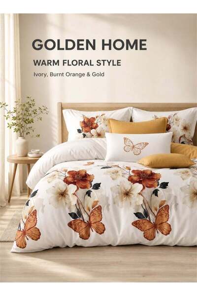 Generic Brand GOLDEN HOME King Size Duvet Cover Set: 1 Breathable Duvet Cover...