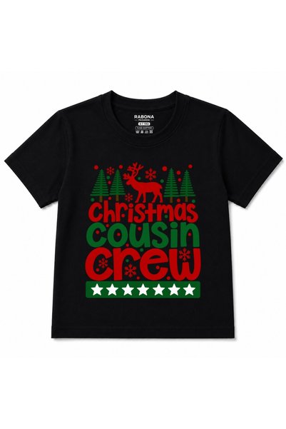 Rabona Fashion Christmas Cousin Crew - Reindeer Christmas and Xmas Themed Kid...