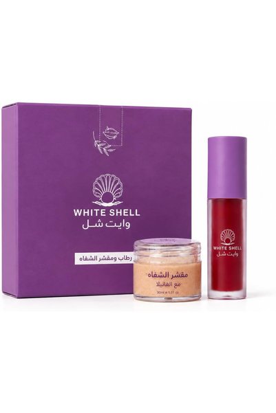 White shell مقشر وبلسم للشفاه، 30 مل