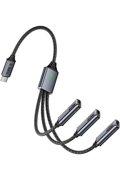 Generic كابل شحن سريع من النوع C USB للسيارة والشاحنة والاستخدام الخارجي، سلك...
