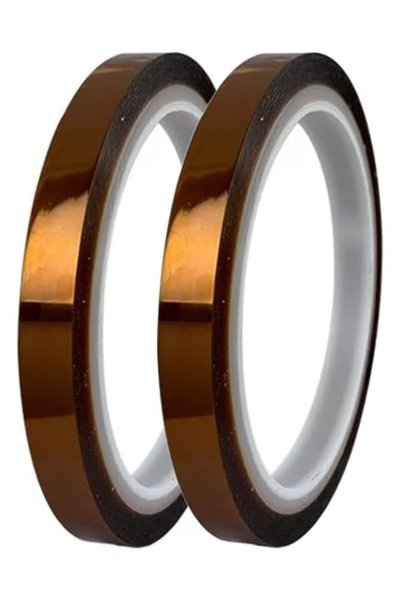 Generic 2 Rolls × 33m Long Gold Finger High Temperature Resistant Tape Heat B...