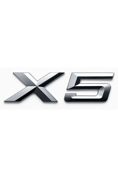 OEM BMW X5 Γνήσιο πίσω έμβλημα, γκρι αλουμίνιο, αυτοκόλλητο 3M, γρήγορη εγκατ...