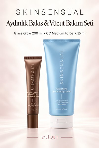 Skin Sensual Aydınlık Bakış & Vücut Bakım Seti - Onarıcı CC Göz Altı Kapatıcı...