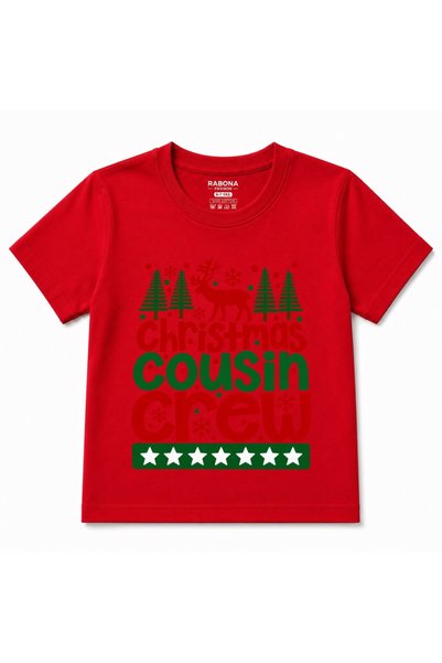 Rabona Fashion Christmas Cousin Crew - Reindeer Christmas and Xmas Themed Kid...
